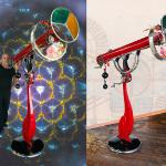 "The Time Machine"  Fully functional Jules Verne inspired Kaleidoscope 61"x87"
